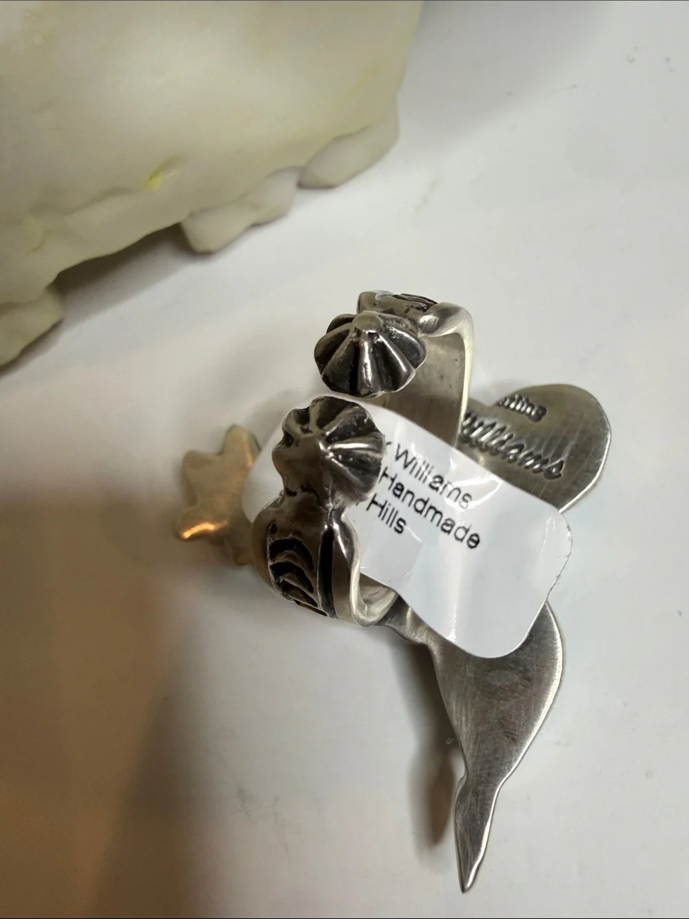 Turquoise Navajo Sterling Silver Hummingbird Golden Hills Patrick Williams